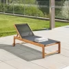Sunapee Acacia Wood Outdoor Lounge Chair With Mesh Seating - Natural - Alaterre Furniture -Outdoor Furniture Store GUEST 00b865c1 6762 4274 8783 6a4854721ea1