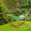 Wood Frame Free Standing Sling Hammock - Blue/Green - CorLiving -Outdoor Furniture Store GUEST 010d6371 25ee 4eb4 8395 6ecef5a790bd