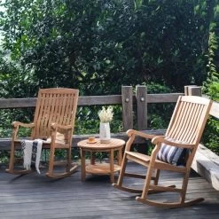 Sherwood Solid Teak Outdoor Rocking Chair - Cambridge Casual
