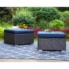 2pk Outdoor Rattan Ottomans With Cushions - Captiva Designs -Outdoor Furniture Store GUEST 0145ca34 ffc8 4a34 a6bd e308ec811827