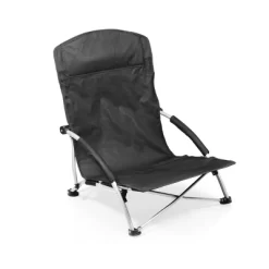 Picnic Time Tranquility Portable Beach Chair - Black