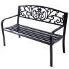 Tangkula 50"Patio Bench Porch Chair Steel Frame Cast Iron Loveseat W/ Backrest For Park Garden 1 Tangkula 50"Patio Bench Porch Chair Steel Frame Cast Iron Loveseat W/ Backrest For Park Garden -Outdoor Furniture Store GUEST 033ff44e 624d 4227 a1cc b36e723a6c3f