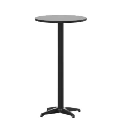 Flash Furniture 23.25" Round Aluminum Indoor-Outdoor Bar Height Table With Flip-Up Table -Outdoor Furniture Store GUEST 050e76ac 27f0 4667 bebc 1662065fa820