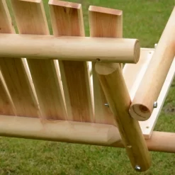 Outsunny 6.5' Outdoor Rustic Loveseat Solid Wood Natural Log Garden Swing -Outdoor Furniture Store GUEST 050f80e2 5c54 4e28 b99a 804add3591aa