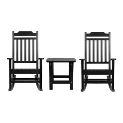 Emma And Oliver Set Of 2 Indoor/Outdoor Poly Resin Rocking Chairs With Side Table 29 Emma And Oliver Set Of 2 Indoor/Outdoor Poly Resin Rocking Chairs With Side Table -Outdoor Furniture Store GUEST 05fffc0b fcd0 4f4d ac36 61d8c98509f5