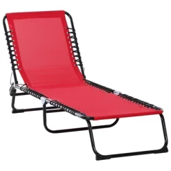 Outsunny Outdoor Folding Chaise Lounge Chair Portable Lightweight Reclining Garden Sun Lounger With 4-Position Adjustable Backrest For Patio, Deck, And Poolside -Outdoor Furniture Store GUEST 0617fe1f be7c 4026 8681 76e82fa7c675