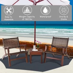 Costway 3PCS Patio Rattan Furniture Set Coffee Table 15 Costway 3PCS Patio Rattan Furniture Set Coffee Table -Outdoor Furniture Store GUEST 06303676 ed7f 4ab7 92e8 1e7bb65d31e1