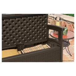 Suncast ELEMENTS Resin Patio Storage Loveseat - Java -Outdoor Furniture Store GUEST 066da9e6 f313 4272 9b39 bd807cecaa1d