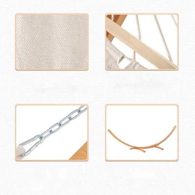 SUGIFT 1-Person Hammock With Stand Set For Outdoor And Indoor 7 SUGIFT 1-Person Hammock With Stand Set For Outdoor And Indoor - Image 5