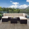 Palm Harbor 8pc All-Weather Wicker Patio Seating Set - Sand - Crosley 2 Palm Harbor 8pc All-Weather Wicker Patio Seating Set - Sand - Crosley -Outdoor Furniture Store GUEST 06a8d334 ba53 4136 a95e 56f9b7c3881c