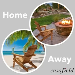 Casafield Folding Adirondack Chair, Cedar Wood Outdoor Lounge Chairs For Patio, Lawn And Garden Seating, Partially Pre-Assembled -Outdoor Furniture Store GUEST 06fa1e09 697a 48c9 b725 ed6846c3a44a