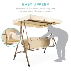 Best Choice Products 2-Person Outdoor Large Convertible Canopy Swing Glider Lounge Chair W/ Removable Cushions 17 Best Choice Products 2-Person Outdoor Large Convertible Canopy Swing Glider Lounge Chair W/ Removable Cushions -Outdoor Furniture Store GUEST 077ef06b de57 4c22 8382 d49c2270d501