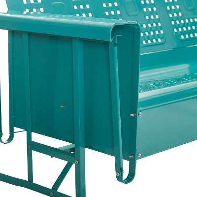 Bates Outdoor Sofa Glider - Turquoise - Crosley 12 Bates Outdoor Sofa Glider - Turquoise - Crosley - Image 10