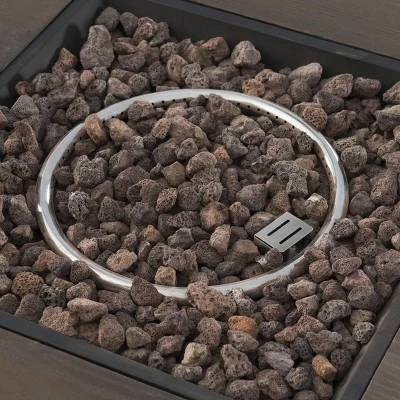 Venti 5pc Wicker Swivel Club Chairs And Fire Pit - Dark Brown/Beige - Christopher Knight Home 7 Venti 5pc Wicker Swivel Club Chairs And Fire Pit - Dark Brown/Beige - Christopher Knight Home - Image 5