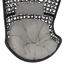 Sunnydaze Decor Sunnydaze Outdoor Resin Wicker Patio Cordelia Hanging Basket Egg Chair Swing With Cushion And Headrest - 2pc -Outdoor Furniture Store GUEST 08c1f4aa 8399 445d bf31 dc18b011f4cc