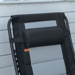 Outsunny Zero Gravity Lounger Chair, Folding Reclining Patio Chair With Cup Holder, Headrest, Footrest, For Poolside, Camping -Outdoor Furniture Store GUEST 094d1154 2074 4882 898d e3eda7c5dbac