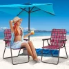 Costway 6pcs Folding Beach Chair Camping Lawn Webbing Chair Lightweight 1 Position Red -Outdoor Furniture Store GUEST 0a0a45d7 7479 443c b0ee b19b1f718d80
