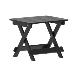 Emma And Oliver Portable Folding HDPE Adirondack Side Table For Indoor/Outdoor Use -Outdoor Furniture Store GUEST 0b5ef2e3 d8a8 42cd a986 a6518ba72669