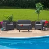 Flash Furniture Faux Rattan Loveseat With All-Weather Cushions -Outdoor Furniture Store GUEST 0bee5c24 4501 46d2 94c4 97b9f527f8cc