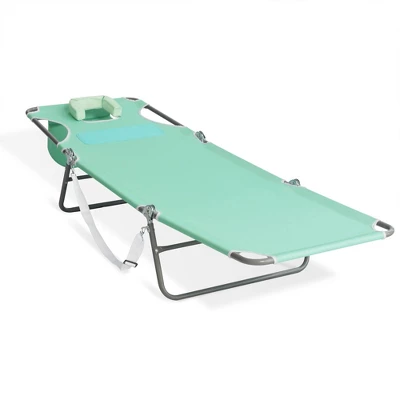 Ostrich Outdoor Lightweight Folding Adjustable Reclining Comfort Chaise Lounge Beach Chair For Tanning Pool Lake Patio Lawn Camping, Teal 6 Ostrich Outdoor Lightweight Folding Adjustable Reclining Comfort Chaise Lounge Beach Chair For Tanning Pool Lake Patio Lawn Camping, Teal - Image 4