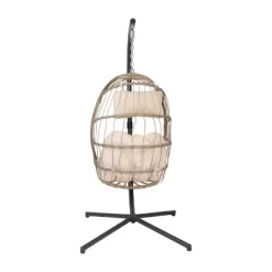 Merrick Lane Riley Foldable Woven Hanging Egg Chair With Removable Cushion And Stand For Indoor And Outdoor Use 17 Merrick Lane Riley Foldable Woven Hanging Egg Chair With Removable Cushion And Stand For Indoor And Outdoor Use -Outdoor Furniture Store GUEST 0c5022ea 993e 491b 8f01 c641ef3e08bd