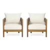 Burchett 2pk Outdoor Acacia Wood Club Chairs With Cushions - Teak/Brown/Beige - Christopher Knight Home -Outdoor Furniture Store GUEST 0d41f34c 97ae 4ff4 b4d4 7b03913dadea