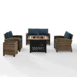 Crosley 5pc Bradenton Steel Outdoor Patio Fire Pit Furniture Set -Outdoor Furniture Store GUEST 0d52d6ec f9bc 45fa 9d24 80c8d2d39d01