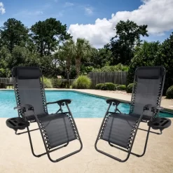 Hastings Home Anti-Gravity Lounge Chairs, Black, Set Of 2 -Outdoor Furniture Store GUEST 0d8da014 9634 4221 8839 2f12c4ebda43