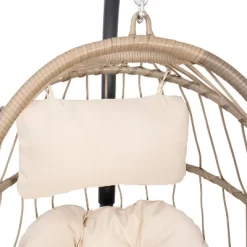 Merrick Lane Riley Foldable Woven Hanging Egg Chair With Removable Cushion And Stand For Indoor And Outdoor Use 27 Merrick Lane Riley Foldable Woven Hanging Egg Chair With Removable Cushion And Stand For Indoor And Outdoor Use -Outdoor Furniture Store GUEST 0dc0967e 1cbb 4a5d a830 4b5b7d7b95e1