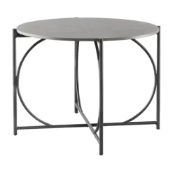Alburgh 30" Round Bistro Table - Charcoal - Alaterre Furniture