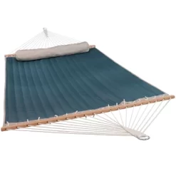 Sunnydaze Decor Sunnydaze 2-Person Outdoor Quilted Fabric Hammock With Spreader Bars With Freestanding Stand And Detachable Pillow - 350 Lb Capacity - Tidal Wave 12 Sunnydaze Decor Sunnydaze 2-Person Outdoor Quilted Fabric Hammock With Spreader Bars With Freestanding Stand And Detachable Pillow - 350 Lb Capacity - Tidal Wave -Outdoor Furniture Store GUEST 0e7e6256 7c8c 40ba b1f1 afda4d94e39b