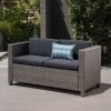 Puerta Wicker Loveseat Gray/Black - Christopher Knight Home -Outdoor Furniture Store GUEST 0e819fb4 c280 461d aa8c 081c7427dd5e