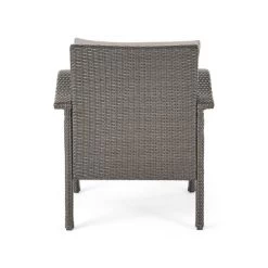 Keana 5pc Faux Rattan Club Chair & Fire Pit Chat Set - Christopher Knight Home -Outdoor Furniture Store GUEST 0f168e18 25a6 48bc afd0 82ff58b22979