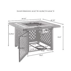 Palm Harbor 5pc Outdoor Wicker Conversation Set With Fire Table - Gray - Crosley -Outdoor Furniture Store GUEST 0fd5736e 16dc 42fa 8cc0 142c92078f1b