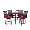 5pc Outdoor Set With Swivel Stools & Cushions & Square Metal Table - Captiva Designs 1 5pc Outdoor Set With Swivel Stools & Cushions & Square Metal Table - Captiva Designs -Outdoor Furniture Store GUEST 0fd988f3 181c 47ac 8ce3 fa46a62ea0ff