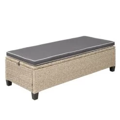 6pc Wicker Patio Set With Benches - Brown/Gray - GODEER -Outdoor Furniture Store GUEST 1063f587 865d 466b 8f88 059f0469f8fb