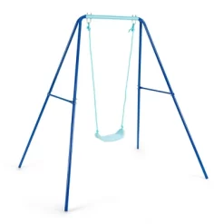 Costway Outdoor Kids Swing Set Heavy Duty Metal A-Frame W/ Ground Stakes -Outdoor Furniture Store GUEST 10b4f738 0808 4b21 a0f0 b89df35e1106