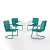 Bates 5pc Outdoor Dining Set - Turquoise - Crosley -Outdoor Furniture Store GUEST 1136a75f 0b3f 48b0 87d7 d1395fee5371