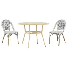 3pc Arna Patio Set With 40" Round Dining Table - MiBasics -Outdoor Furniture Store GUEST 11c8bc0a 736b 4659 ab2e 79caadc8c07b