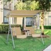 Outsunny 2 Person Porch Covered Swing Outdoor With Canopy, Table And Storage Console -Outdoor Furniture Store GUEST 11da23e3 3dae 4612 aa2f 2f55270a91c8