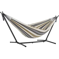 Vivere 9ft Double Cotton Hammock With Stand -Outdoor Furniture Store GUEST 11dc6e79 7190 463b 8b3b a03f77d91383