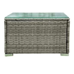 4pc Wicker Patio Seating Set With Cushions - Gray - GODEER -Outdoor Furniture Store GUEST 12cf99a3 dbcc 4c92 8640 8bee0d1cb249