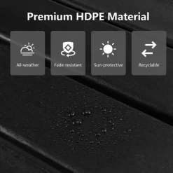 Costway HDPE Patio Adirondack Chair & Folding Footrest Set All-Weather Outdoor WhiteBlackGreyTurquoise -Outdoor Furniture Store GUEST 12e4c4d4 45fd 4ea4 b947 6a4a4db25a85