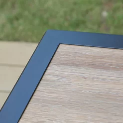 7pc Outdoor Dining Set With Swivel Chairs With Cushions & Faux Wood Table With Umbrella Hole - Captiva Designs -Outdoor Furniture Store GUEST 1301773c 1568 4d59 a6ec 5d5c2d05ebb1 1