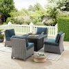Crosley 5pc Bradenton Steel Outdoor Patio Fire Pit Furniture Set With Armless Chairs -Outdoor Furniture Store GUEST 13b9b0f1 dbd9 45b7 b792 7fd44d3460a5