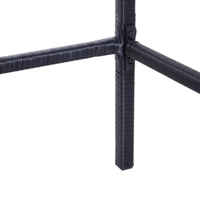 Outsunny 3 PCS Rattan Bar Set With Glass Top Table, 2 Bar Stools For Outdoor, Patio, Garden, Poolside, Backyard 6 Outsunny 3 PCS Rattan Bar Set With Glass Top Table, 2 Bar Stools For Outdoor, Patio, Garden, Poolside, Backyard - Image 4