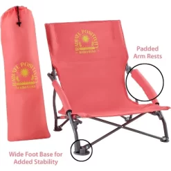 Maui And Sons Comfort Sling Back Bag Beach Camping Picnic Chair Coral -Outdoor Furniture Store GUEST 14ca153f 5781 4d7e 9404 32ebf5d19580