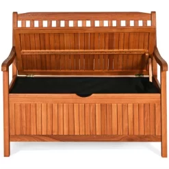 Costway 42'' Storage Bench Deck Box Solid Wood Seating Container Tools Toys W/Backrest 19 Costway 42'' Storage Bench Deck Box Solid Wood Seating Container Tools Toys W/Backrest -Outdoor Furniture Store GUEST 166e6e3d fc9e 4cc0 b96e 26a0613eeb9b