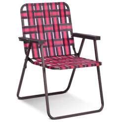 Costway 6pcs Folding Beach Chair Camping Lawn Webbing Chair Lightweight 1 Position Red -Outdoor Furniture Store GUEST 16cc4faf 6ae7 4da7 8641 8e2958d27c2c