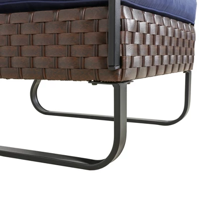 Right Arm Patio Chair - Navy - Patio Festival 7 Right Arm Patio Chair - Navy - Patio Festival - Image 5